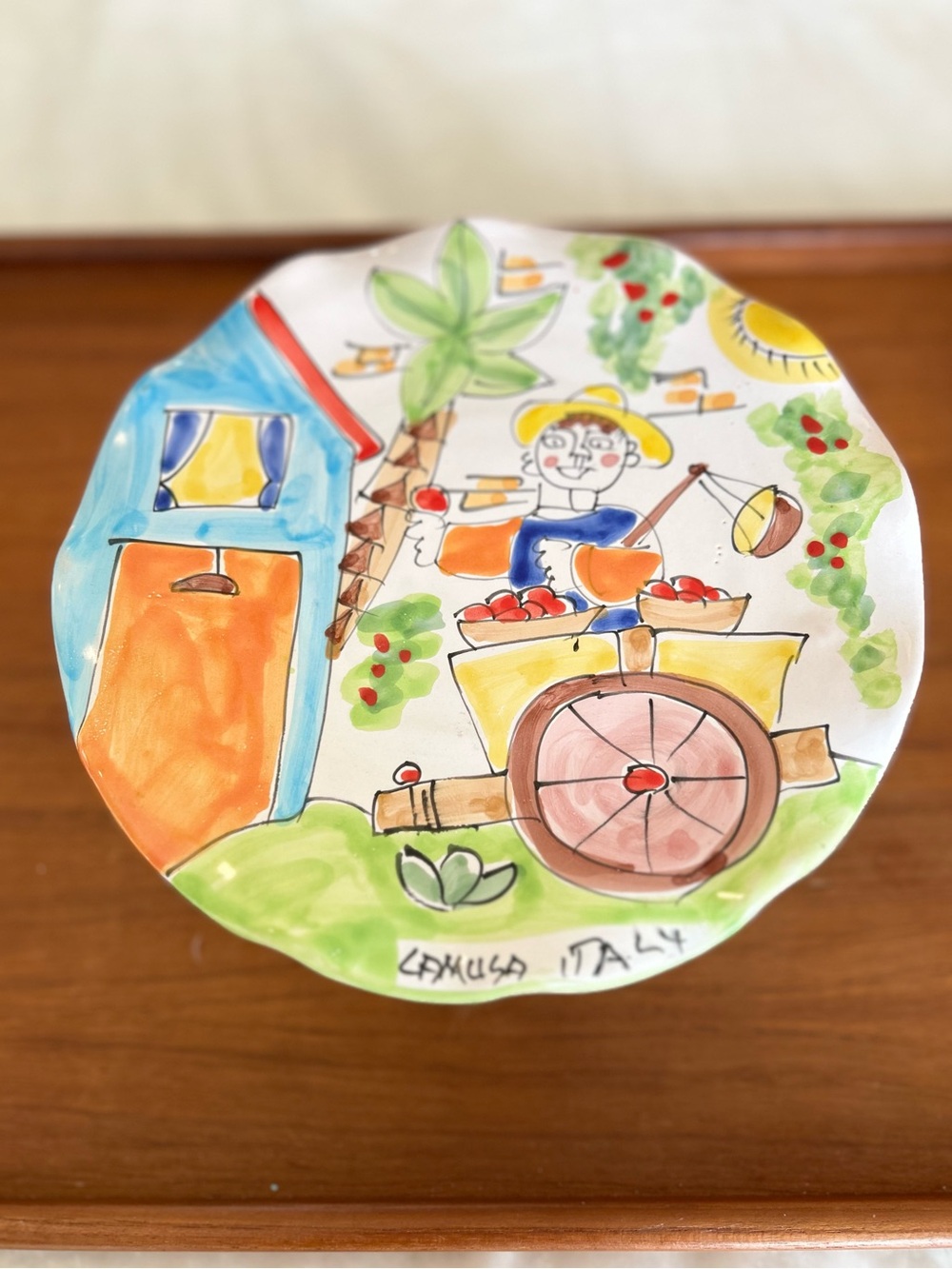 Beautiful La Musa Italian Cake Plate Mid Century Modern
Pottery